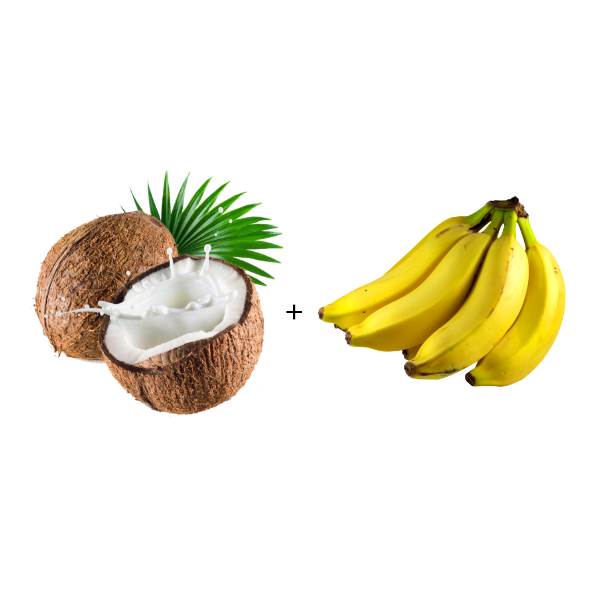 Coconut + Banana (2 Pc + 6 Pc)